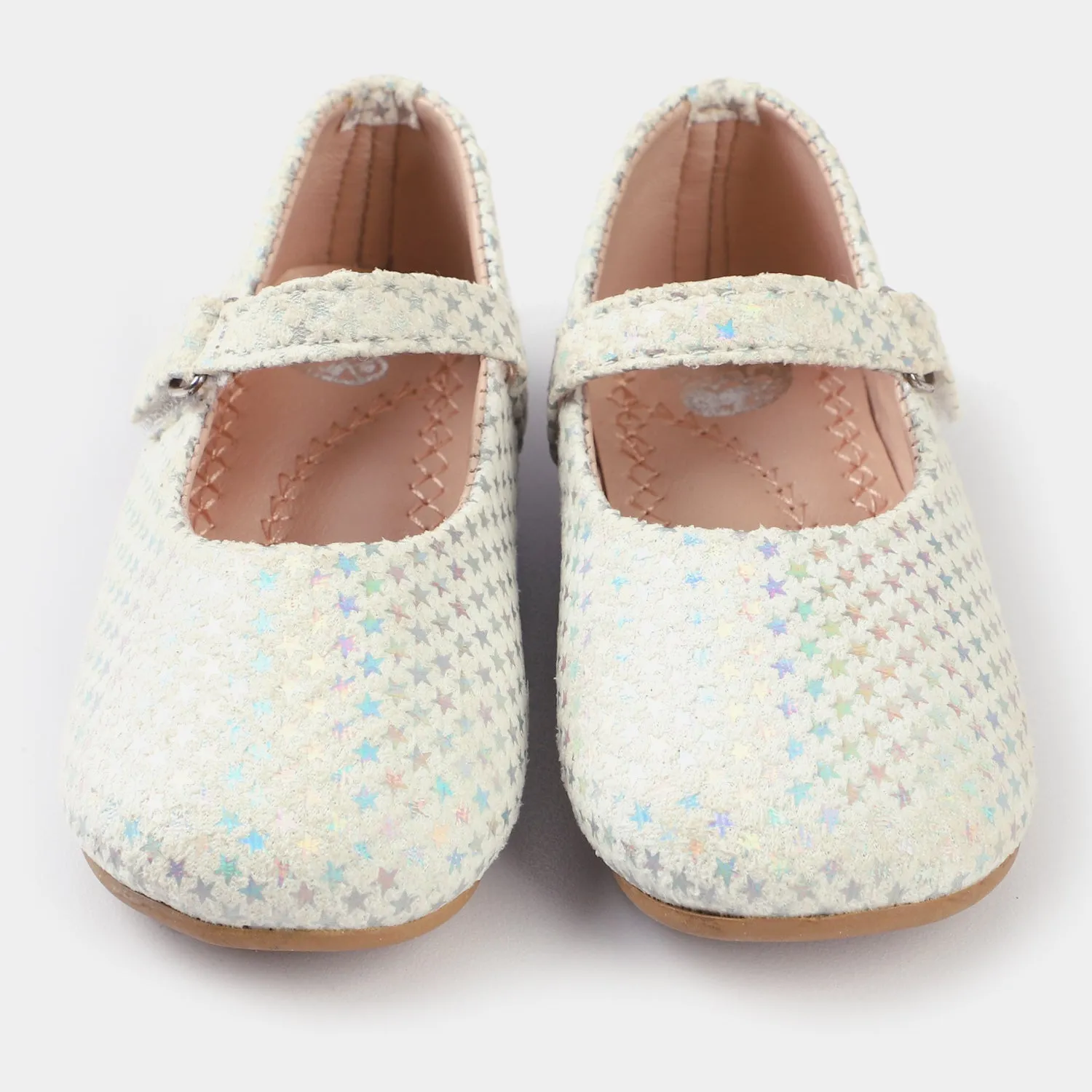 Girls Pumps 1258-SILVER