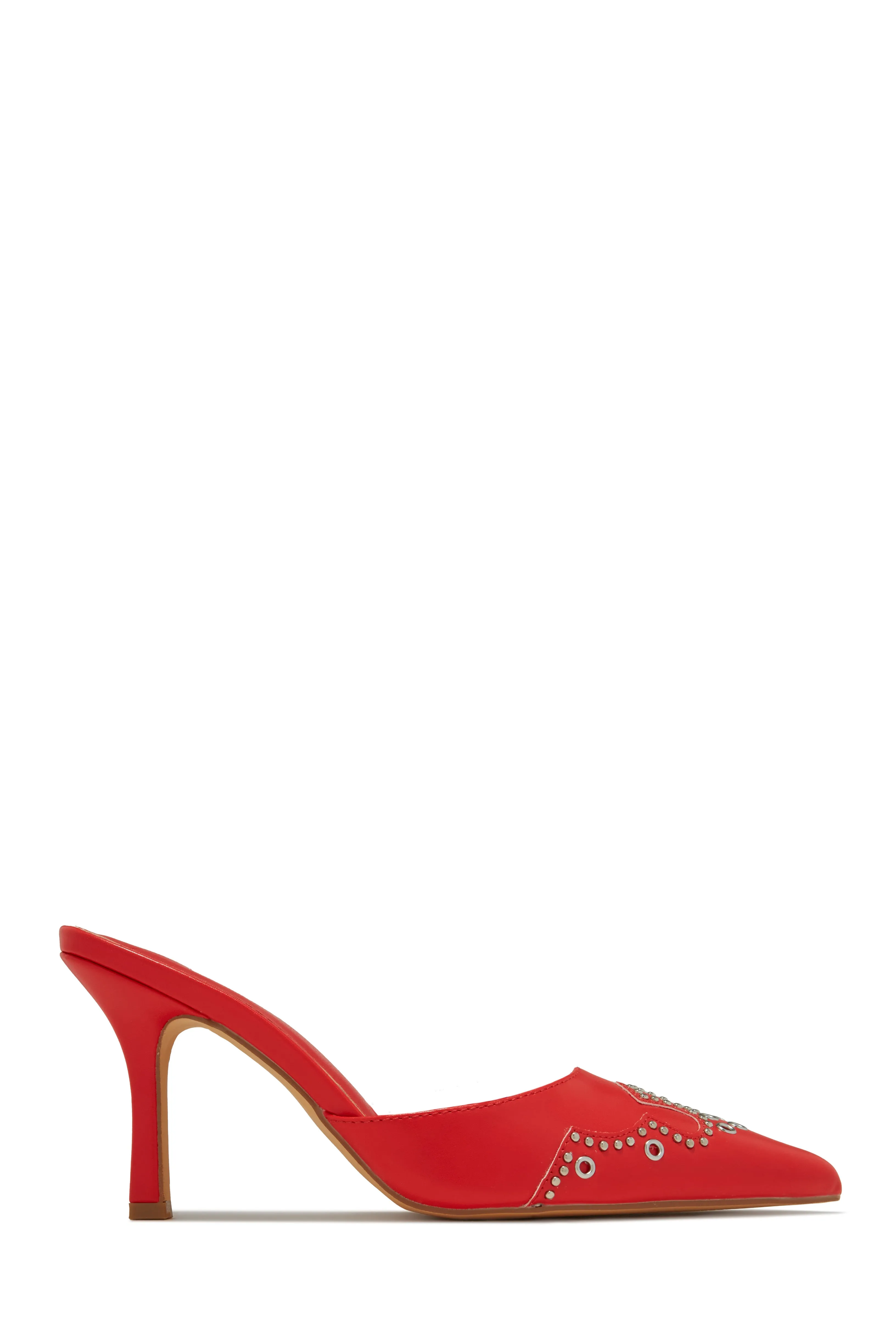 Lauryn Pump Heel Mules - Black