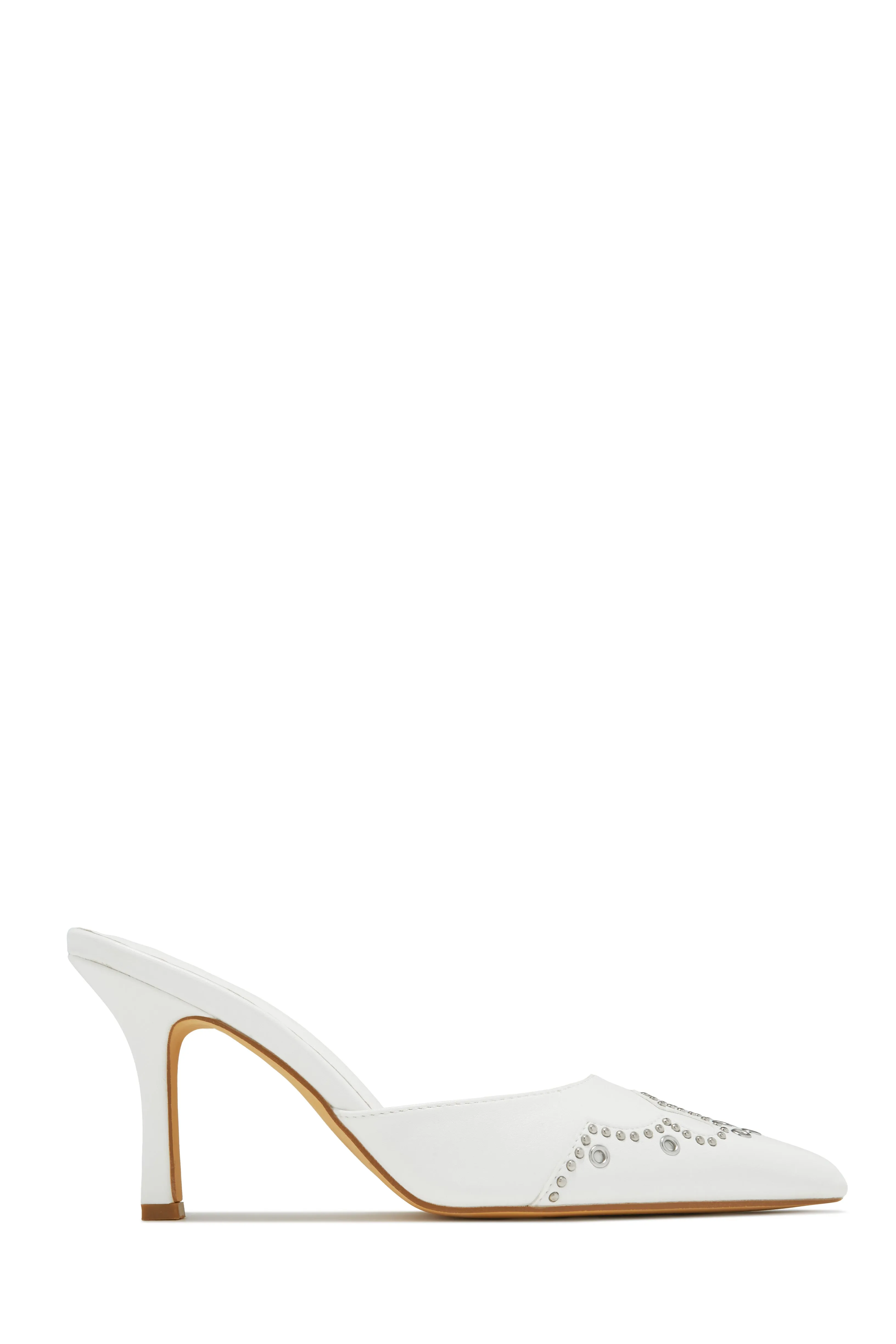 Lauryn Pump Heel Mules - Black