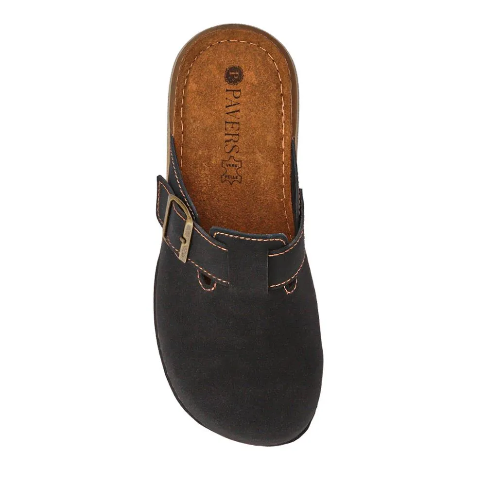 Leather Closed-Toe Mules - INB41017 / 327 006