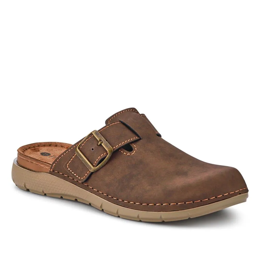 Leather Closed-Toe Mules - INB41017 / 327 006