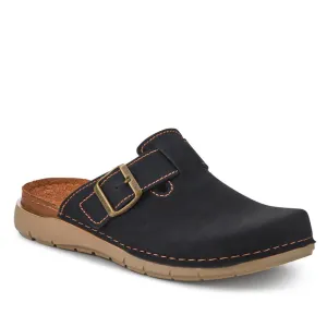 Leather Closed-Toe Mules - INB41017 / 327 006