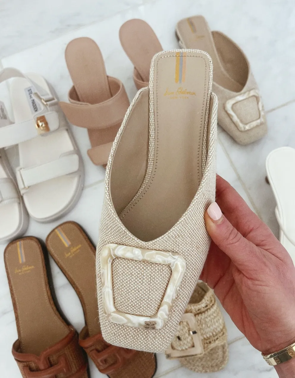 Lin Buckle Mules