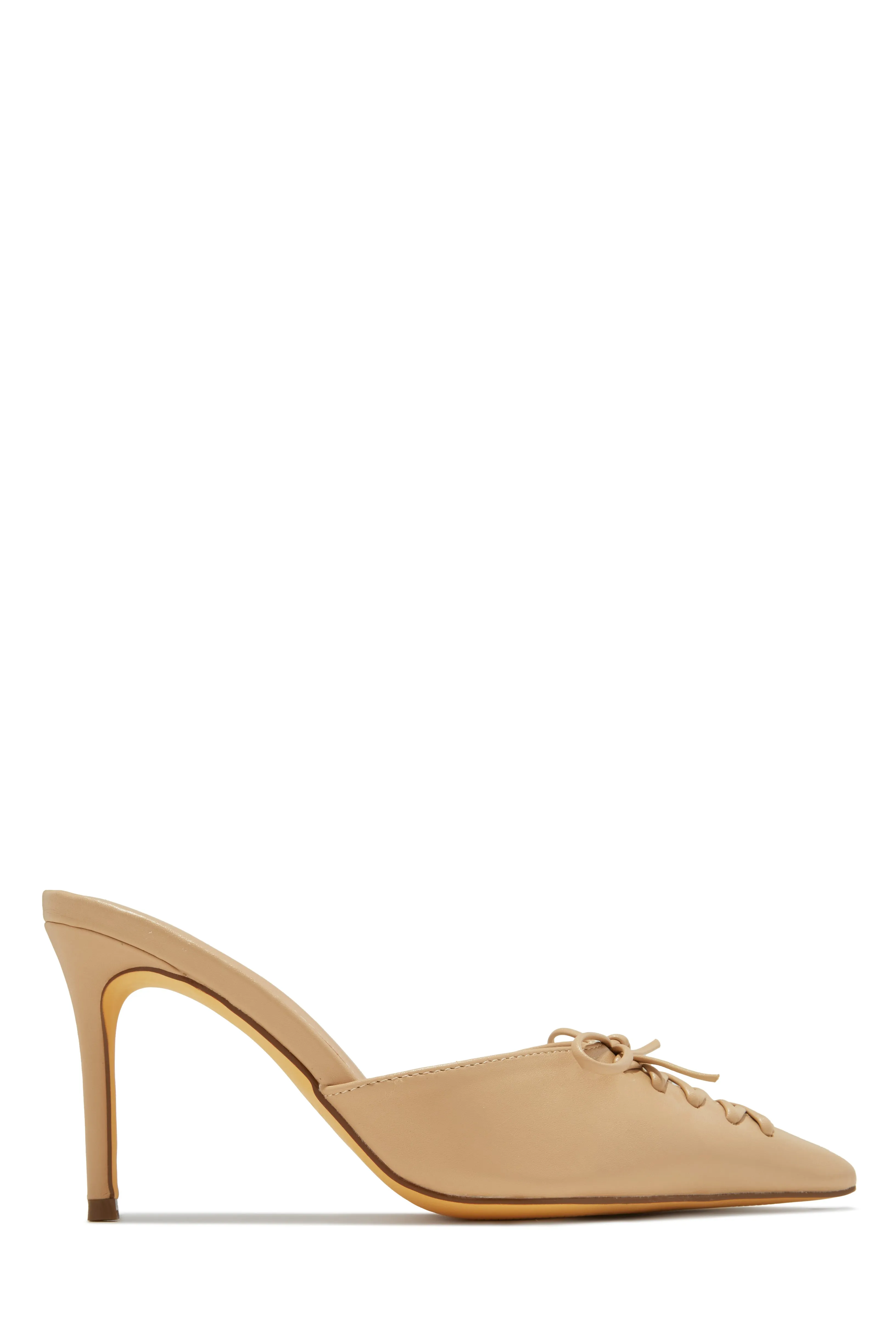 Lina Pump Heel Mules - Pink
