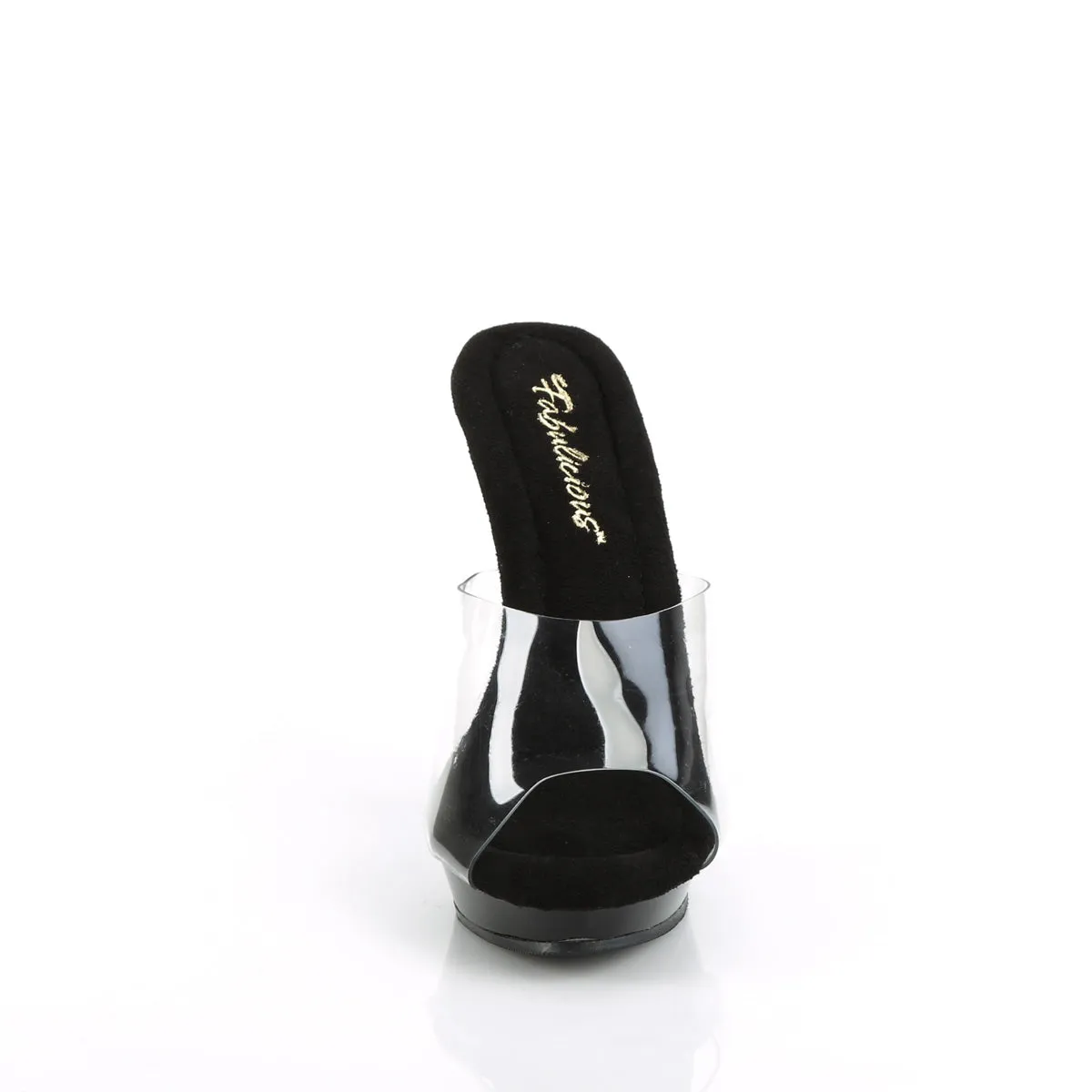 LIP-101 Fabulicious 5" Lip Clear/Black Sexy Shoes (High Heels)