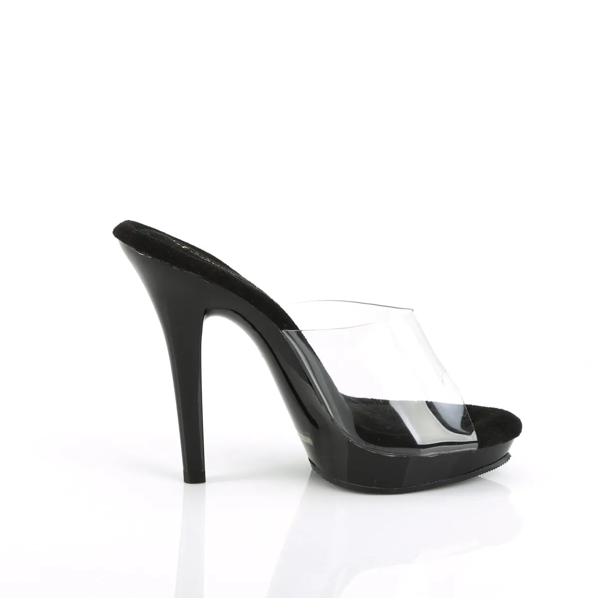 LIP-101 Fabulicious 5" Lip Clear/Black Sexy Shoes (High Heels)