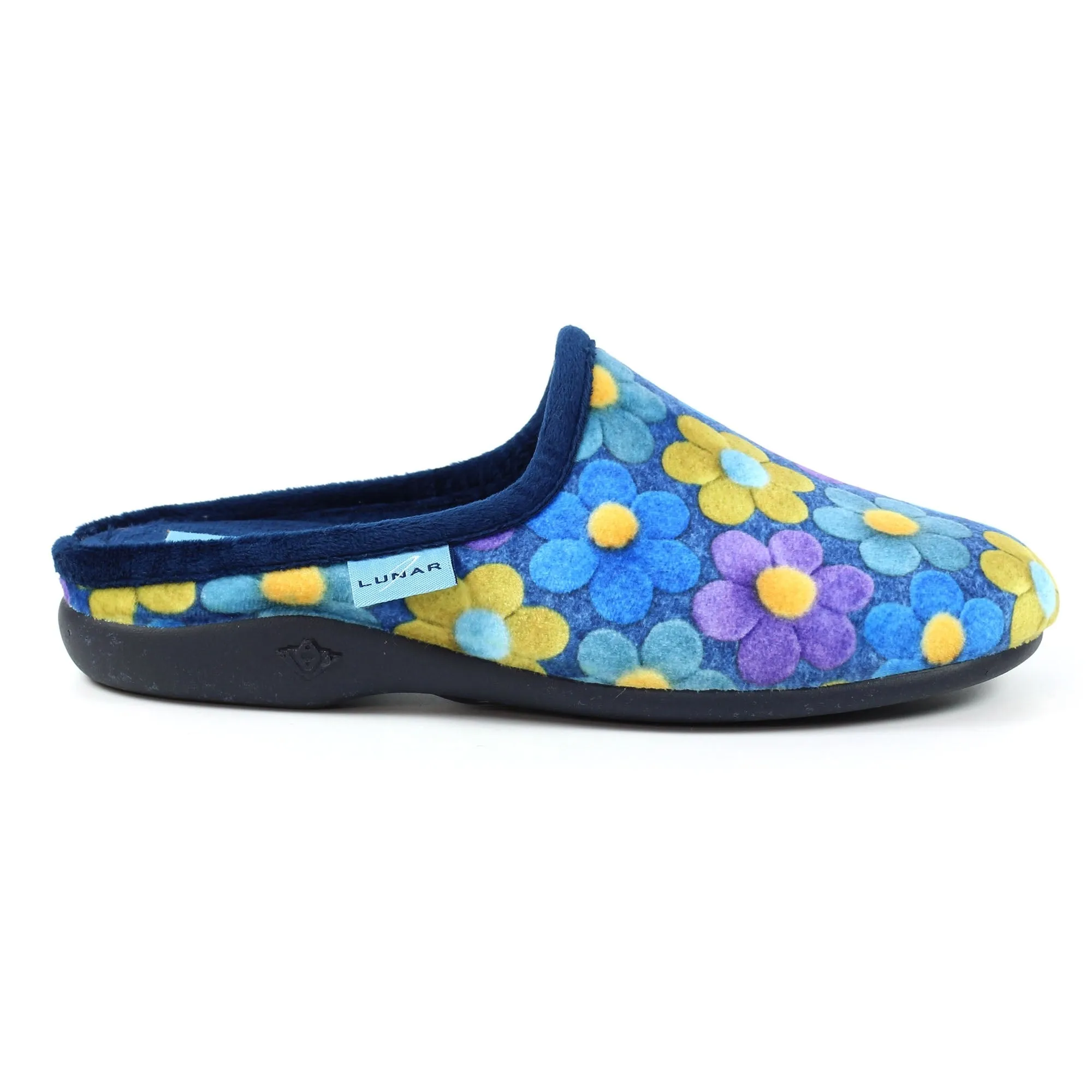 Lunar Womens Cameo Mule Slipper Blue