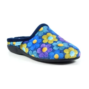 Lunar Womens Cameo Mule Slipper Blue