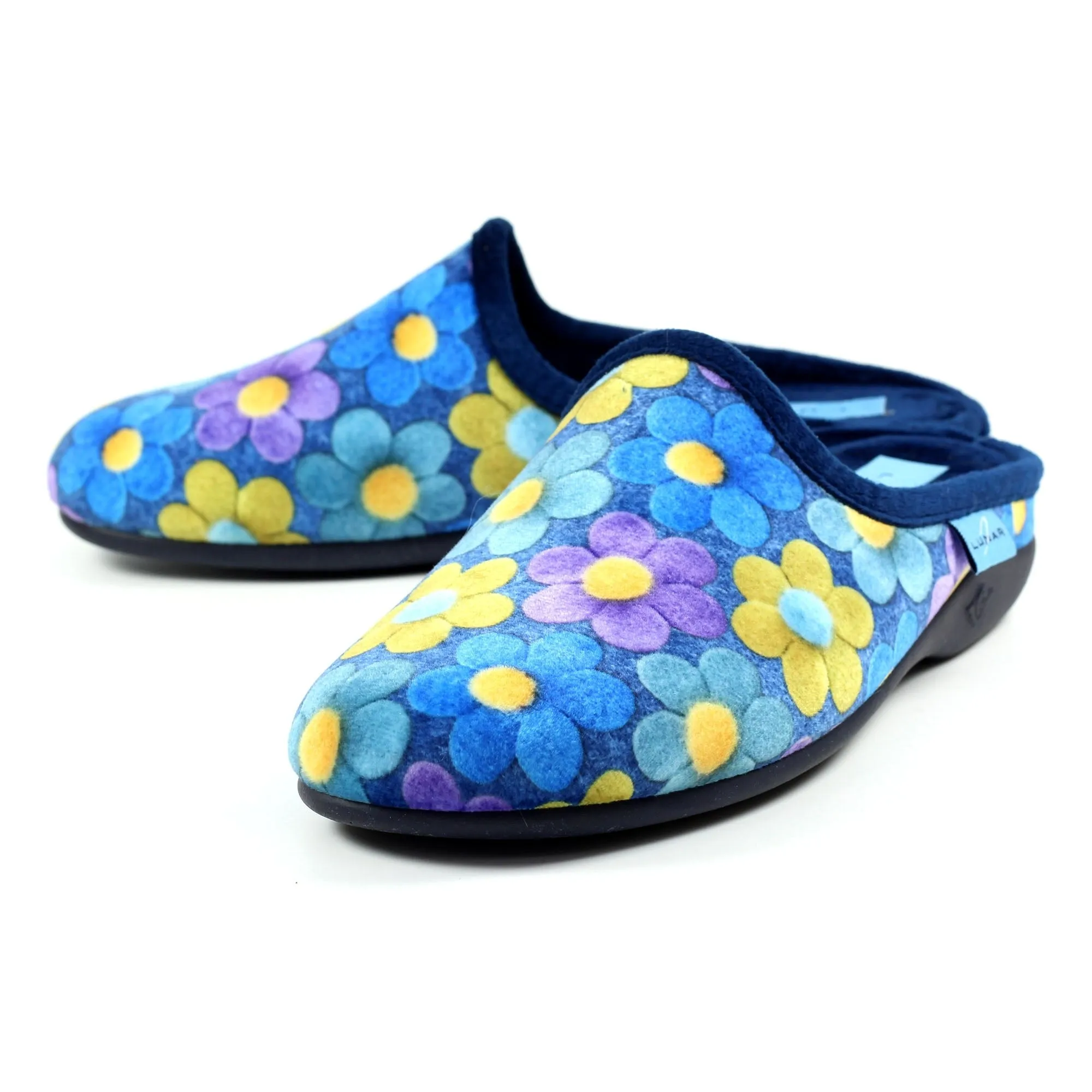 Lunar Womens Cameo Mule Slipper Blue