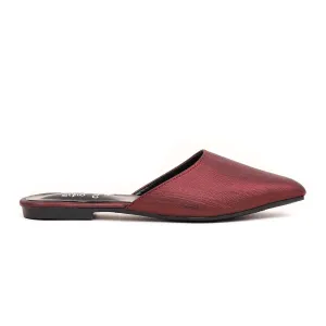 Maroon Casual mule CL1503