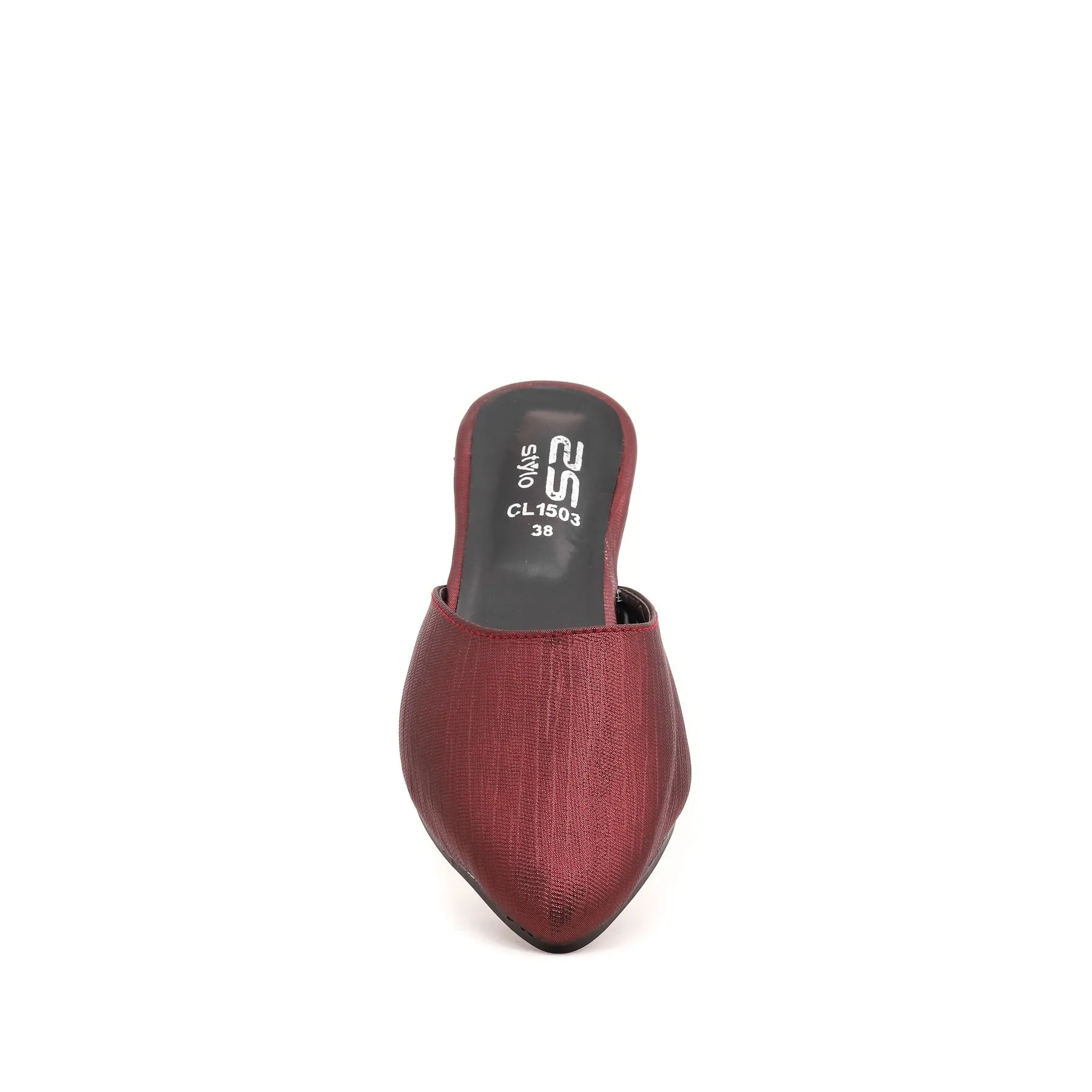 Maroon Casual mule CL1503