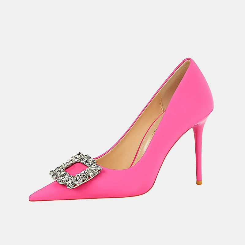 Nemesia Rhinestone Stiletto Pumps