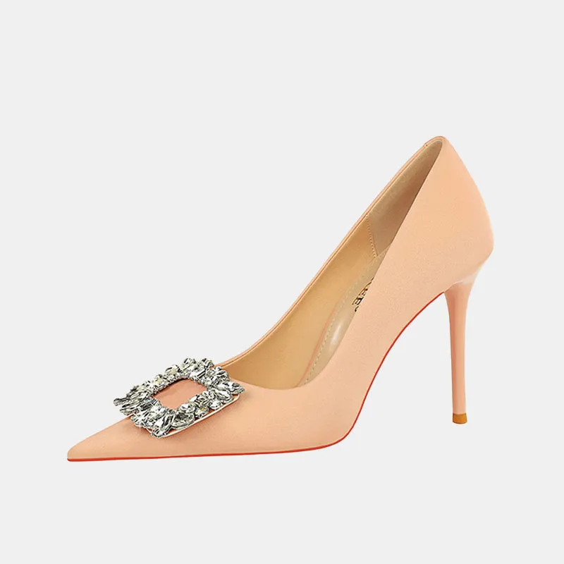 Nemesia Rhinestone Stiletto Pumps