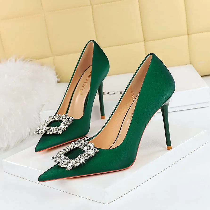 Nemesia Rhinestone Stiletto Pumps
