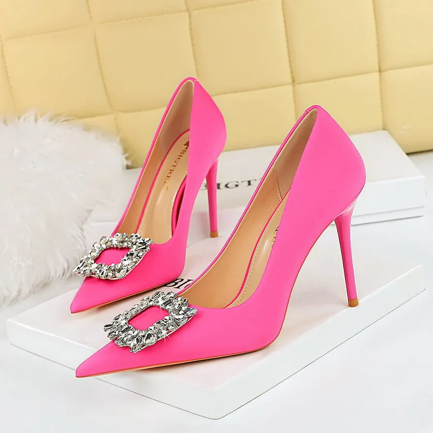 Nemesia Rhinestone Stiletto Pumps
