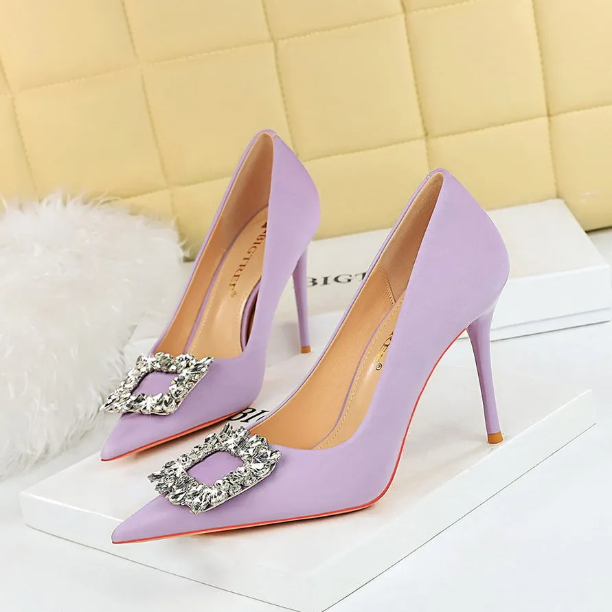 Nemesia Rhinestone Stiletto Pumps
