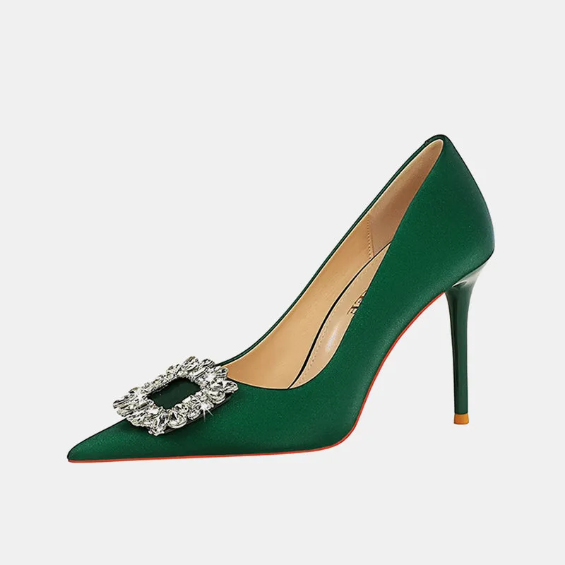 Nemesia Rhinestone Stiletto Pumps
