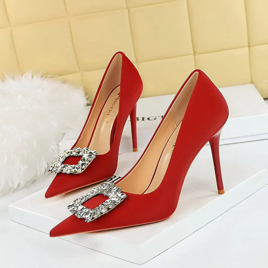 Nemesia Rhinestone Stiletto Pumps