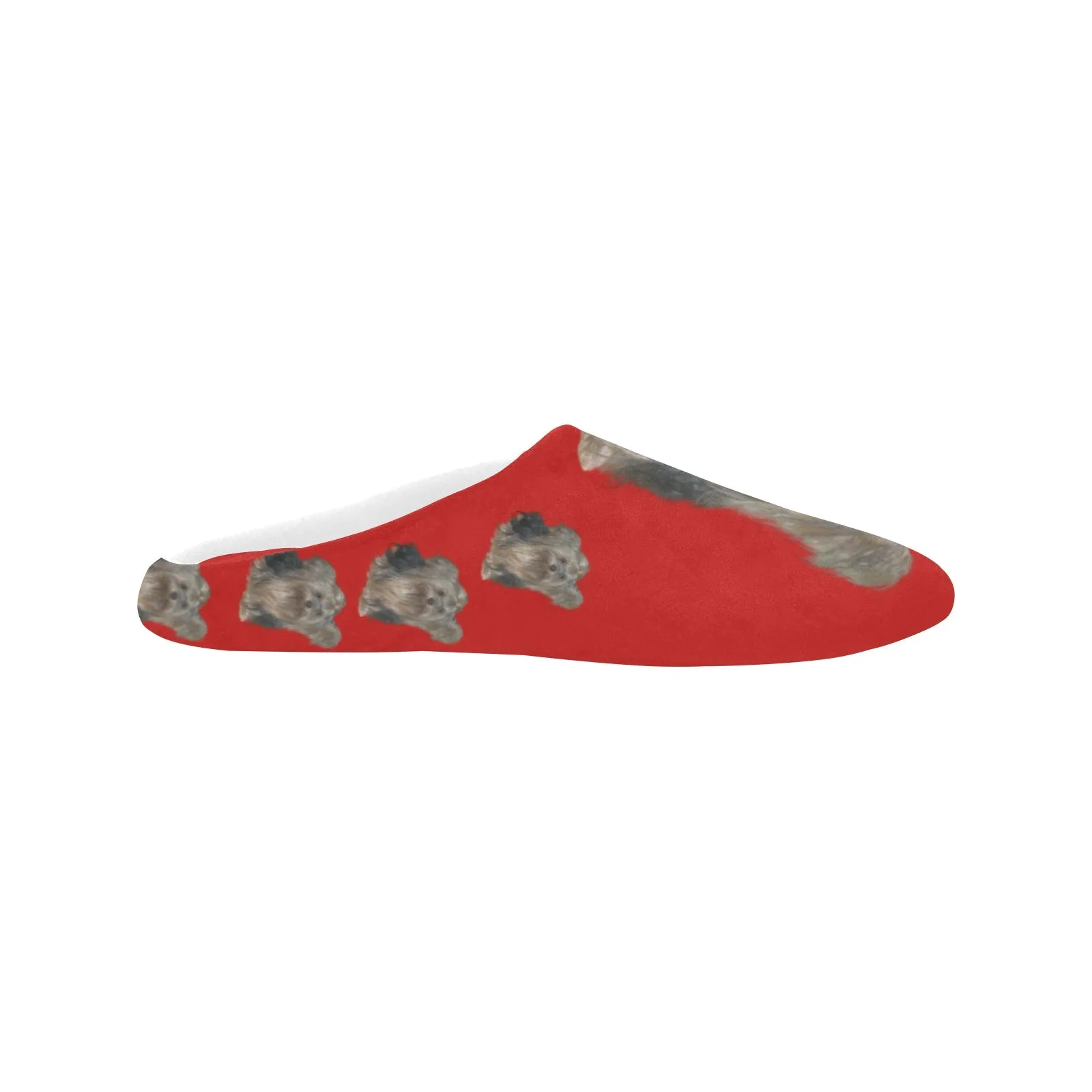 Nicole Yorkie Slippers - Red