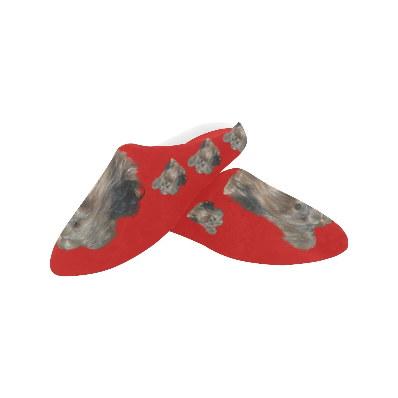 Nicole Yorkie Slippers - Red