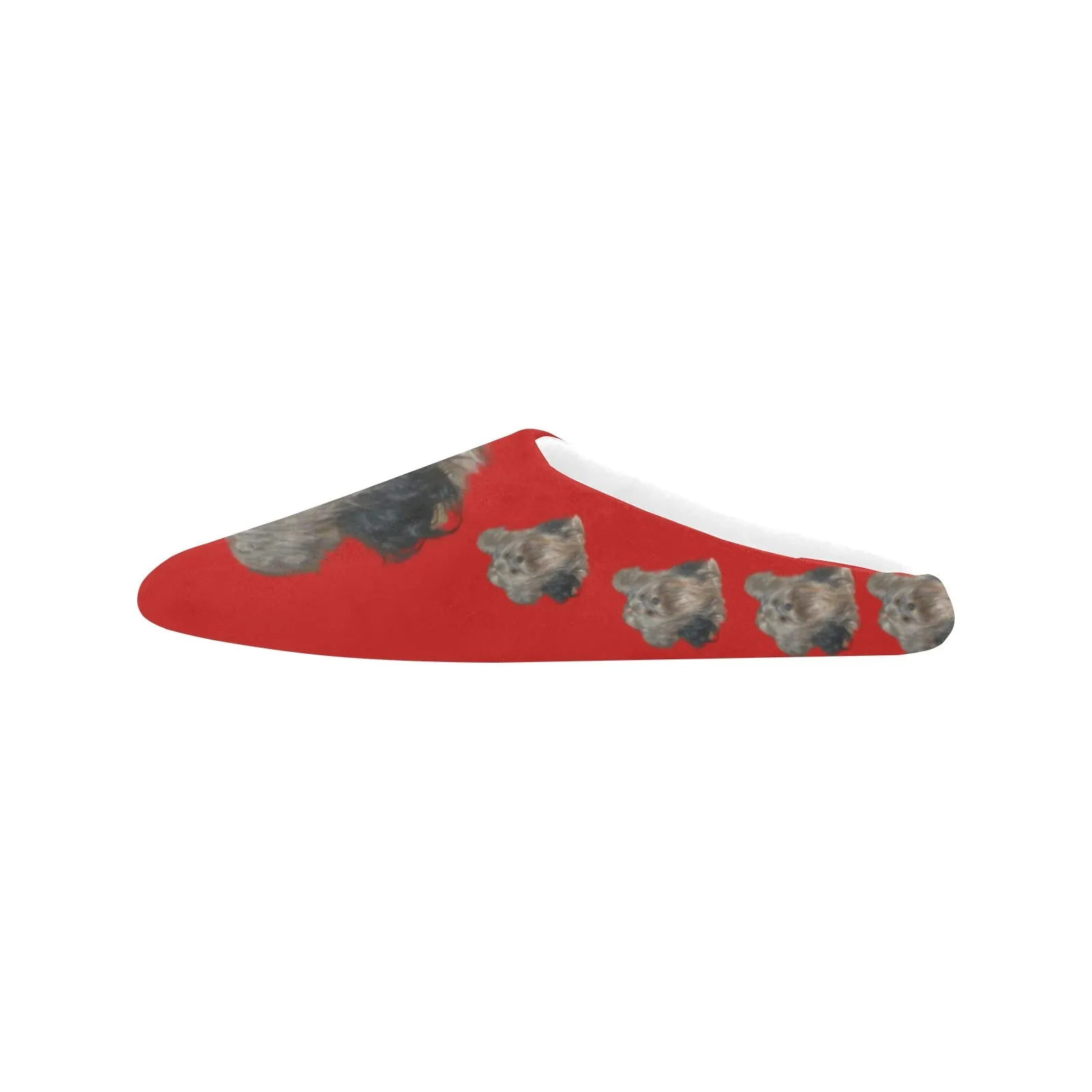 Nicole Yorkie Slippers - Red