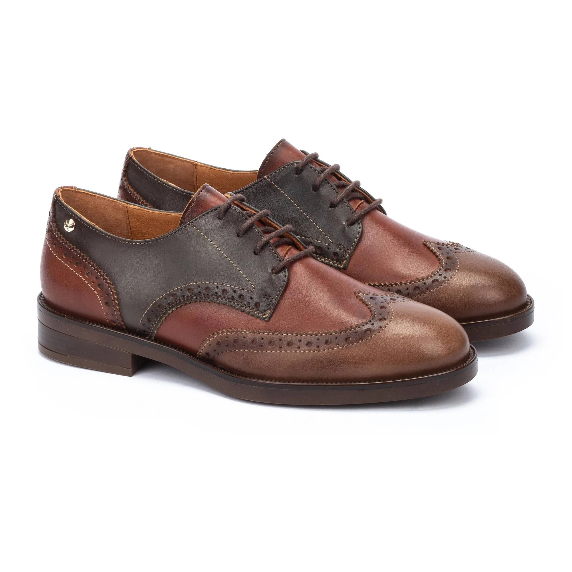 Pikolinos Women's Puertollano W3C-4868C1 Leather Blucher Shoes Topo Brown
