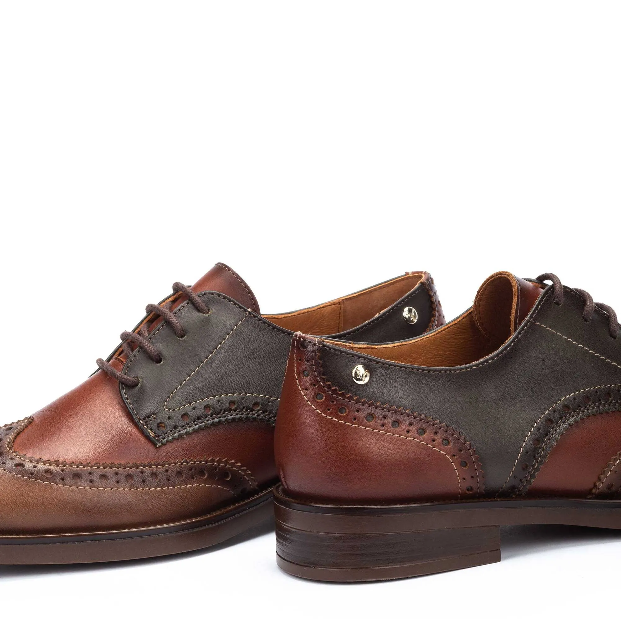 Pikolinos Women's Puertollano W3C-4868C1 Leather Blucher Shoes Topo Brown