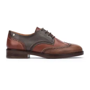 Pikolinos Women's Puertollano W3C-4868C1 Leather Blucher Shoes Topo Brown