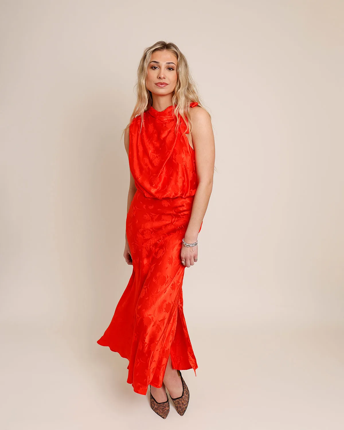 ROLLING IN THE DEEP MIDI DRESS