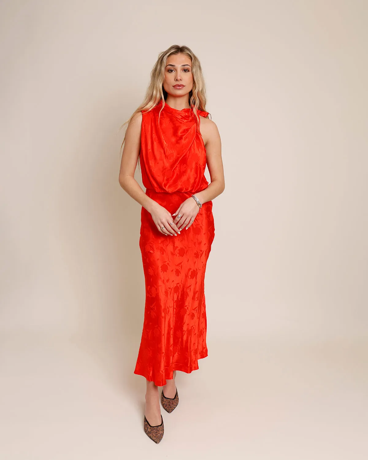 ROLLING IN THE DEEP MIDI DRESS