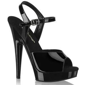 SULTRY-609 Fabulicious 6" Sultry Black Patent Sexy Shoes (High Heels)