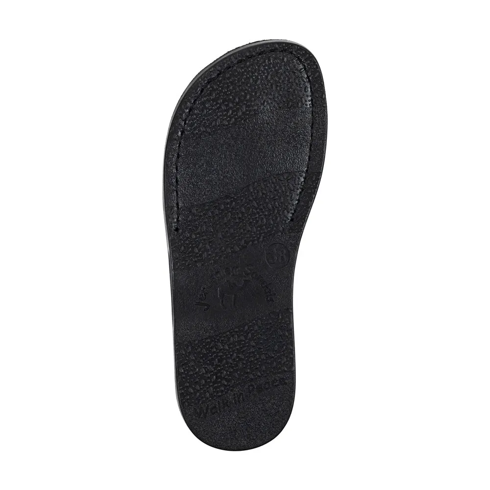 The Good Shepherd - Leather Toe Loop Sandal | Black