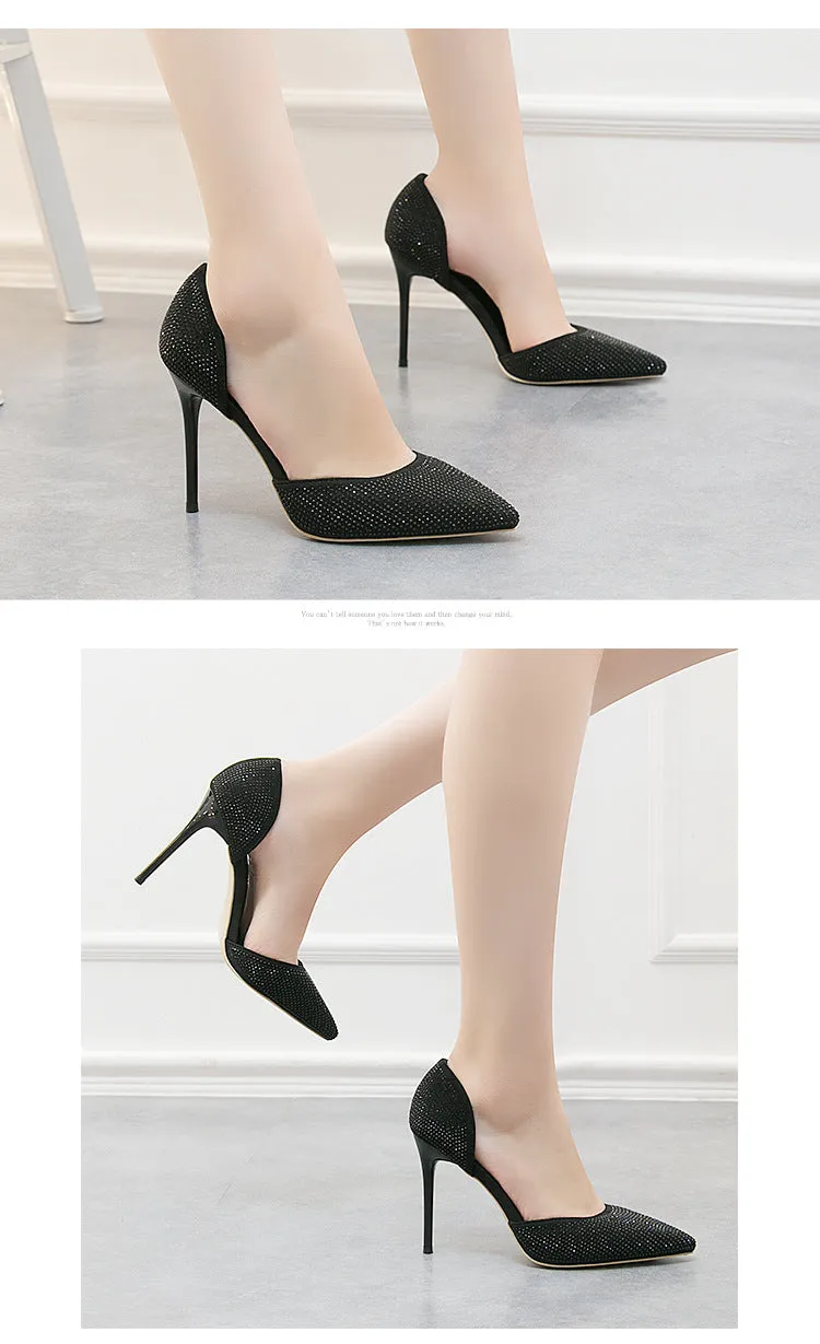 Tillbuy Crystal star high heels