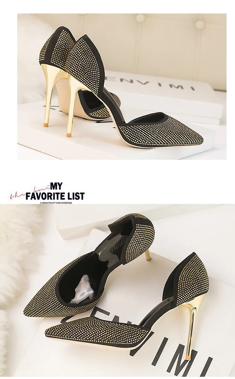 Tillbuy Crystal star high heels