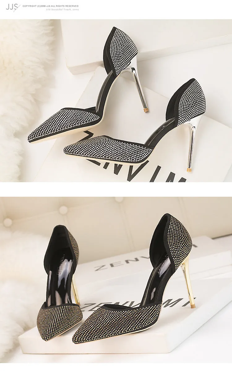 Tillbuy Crystal star high heels