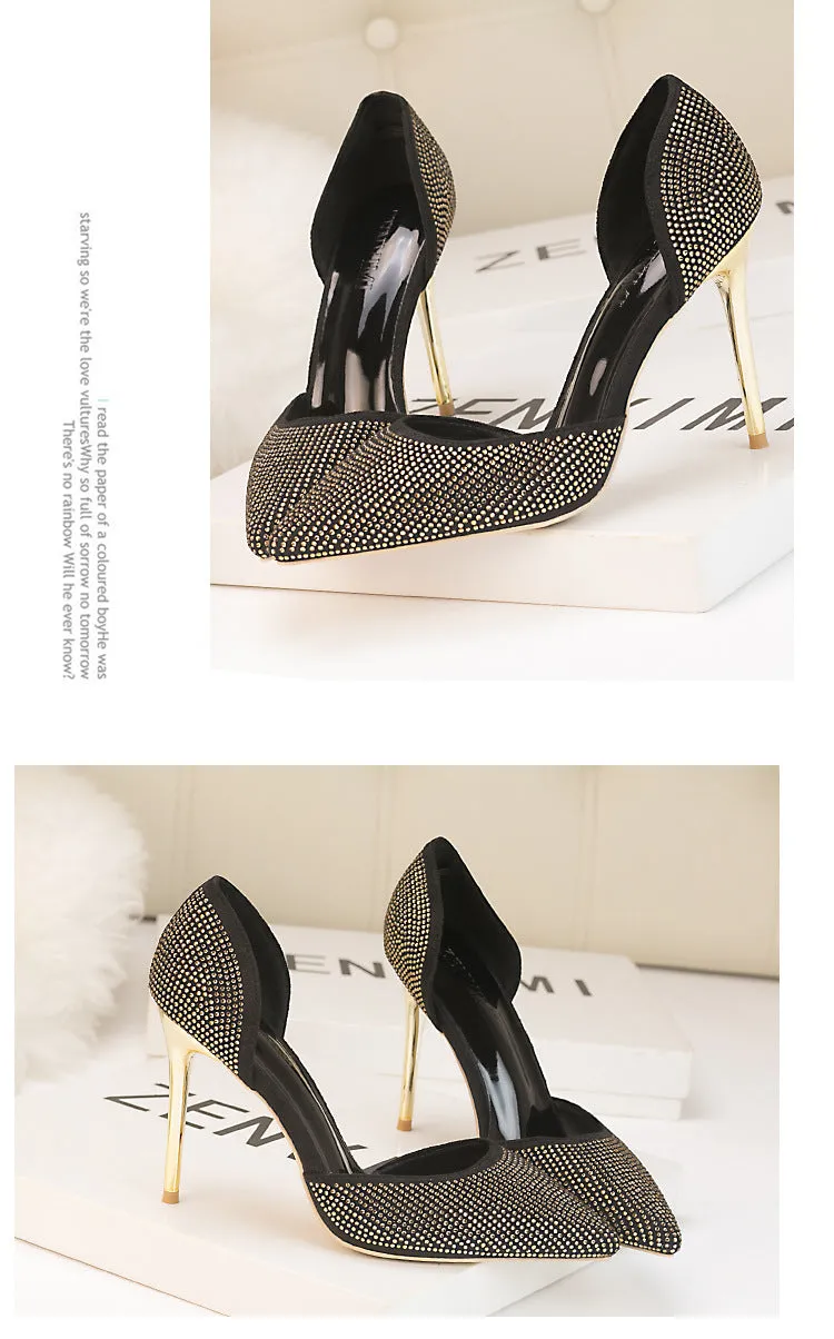 Tillbuy Crystal star high heels