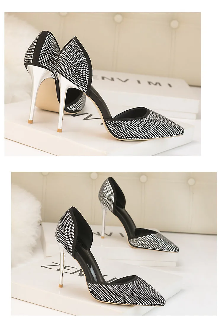Tillbuy Crystal star high heels