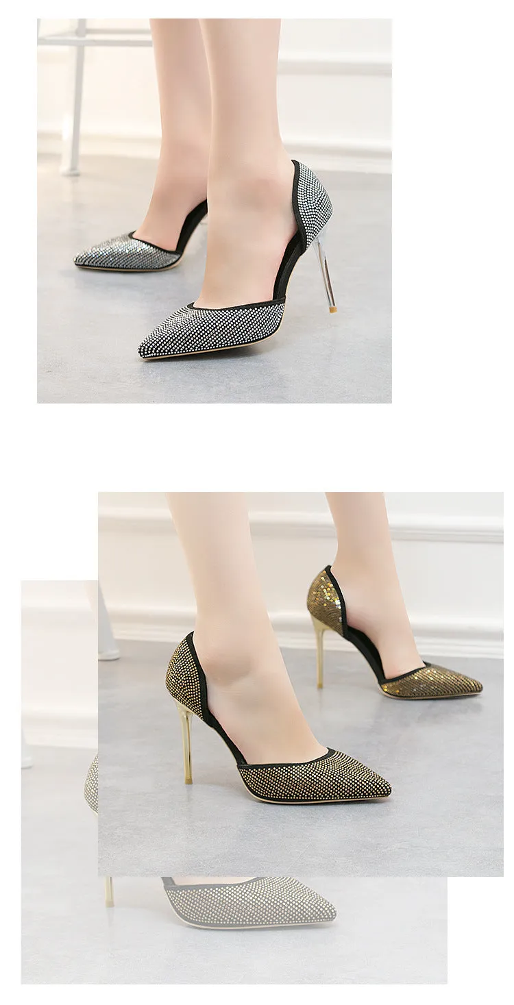 Tillbuy Crystal star high heels