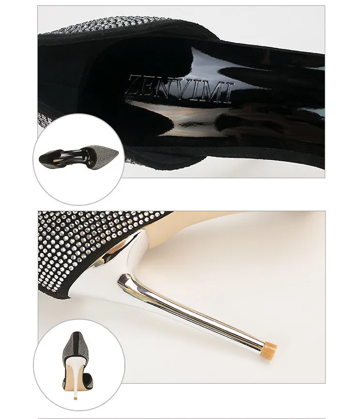 Tillbuy Crystal star high heels