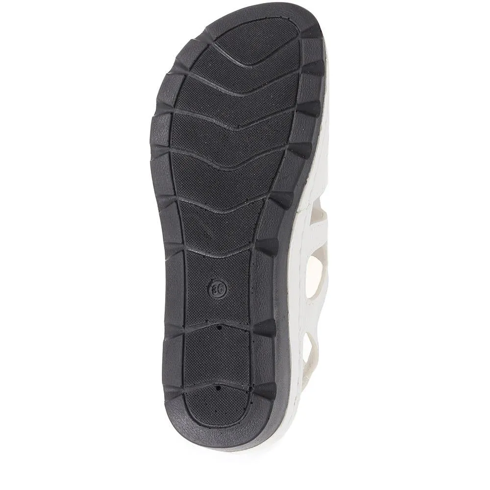 Touch-Fasten Wedge Heel Sandals - SERAY39013 / 326 332