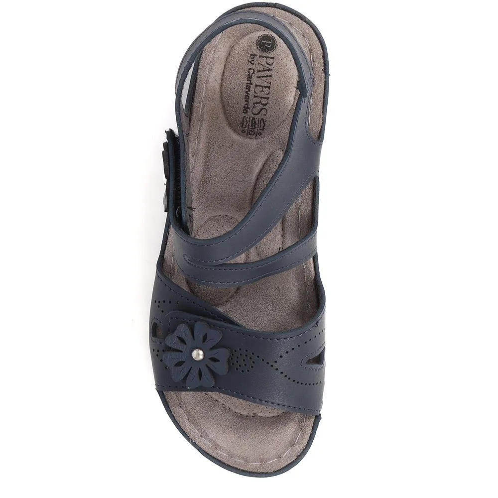 Touch-Fasten Wedge Heel Sandals - SERAY39013 / 326 332