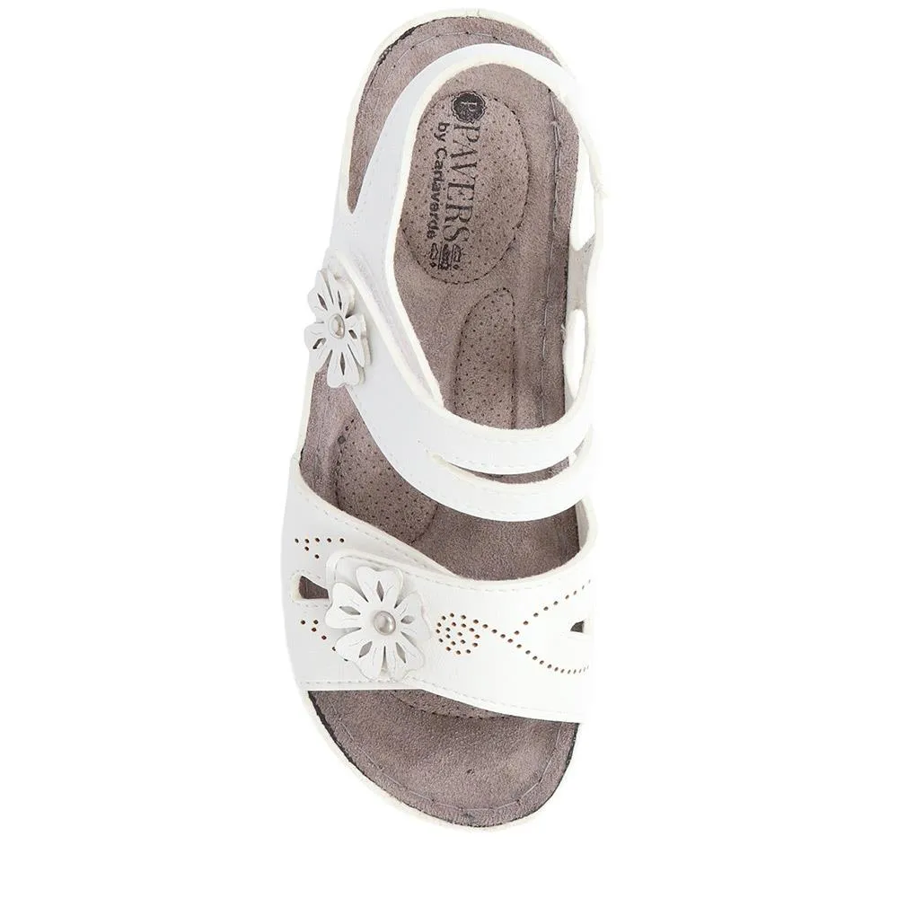 Touch-Fasten Wedge Heel Sandals - SERAY39013 / 326 332