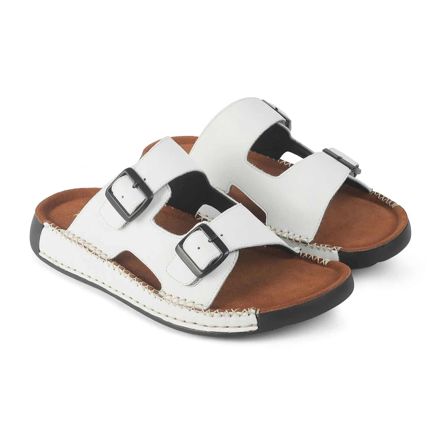 Tresmode Hagri White Men's Sandals