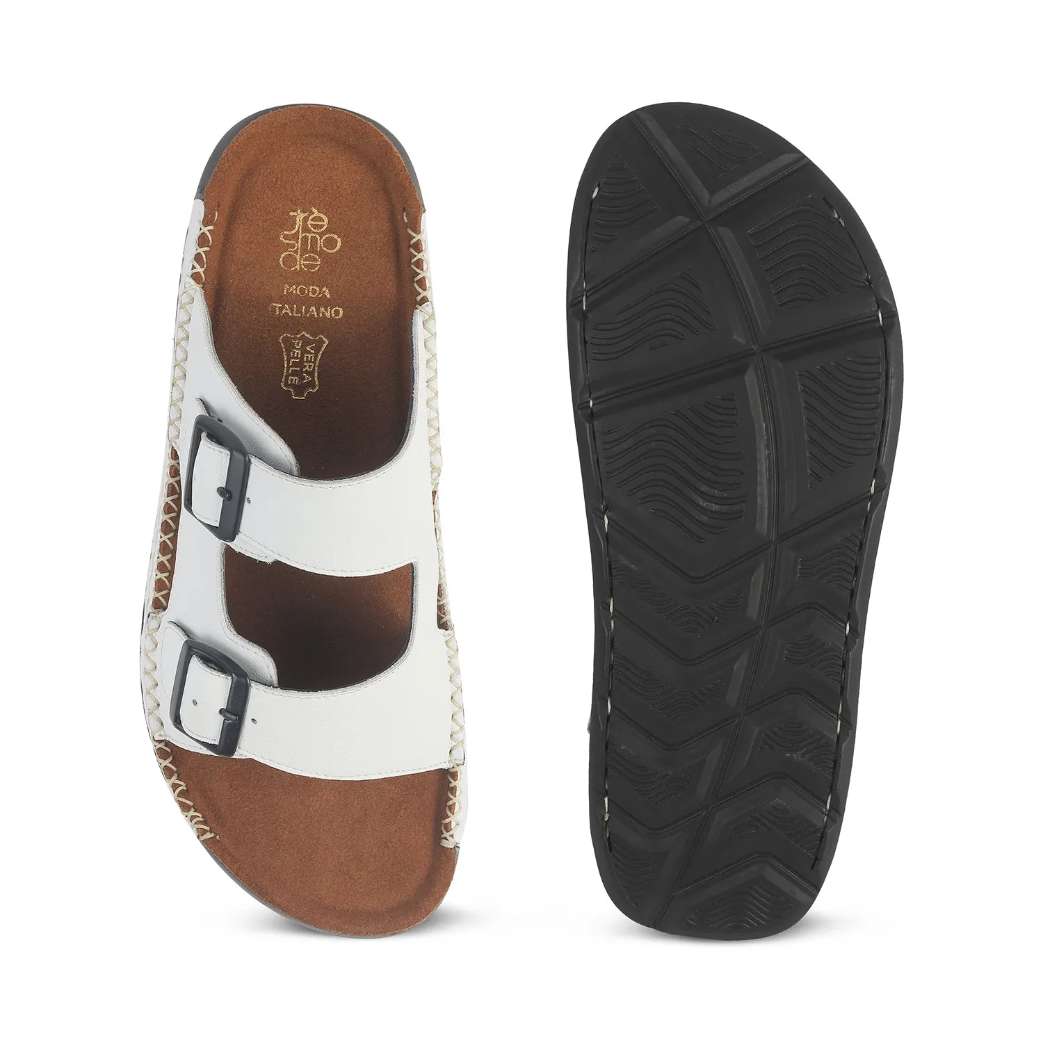 Tresmode Hagri White Men's Sandals