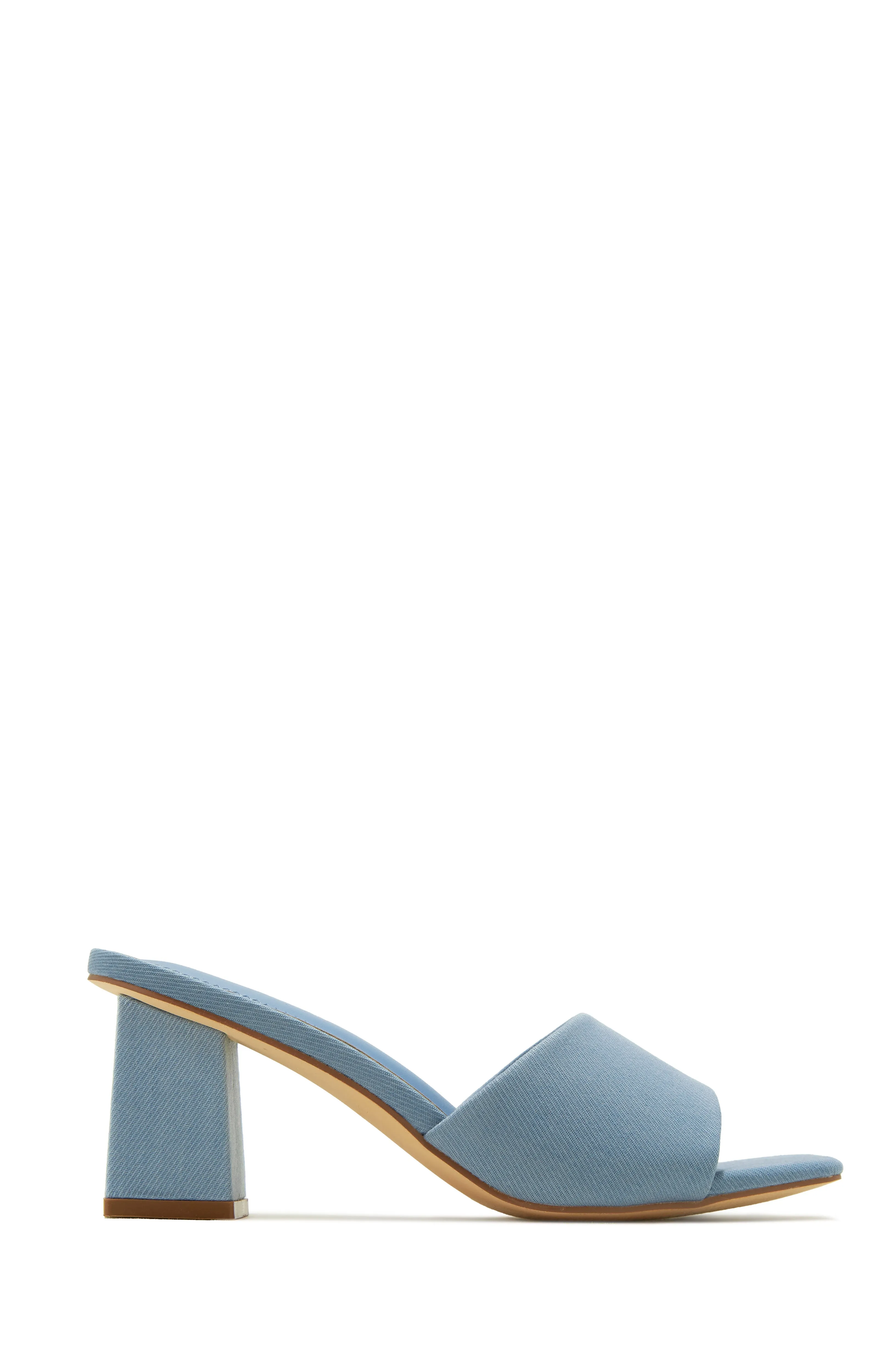 Valentine Block Heel Mules - Green