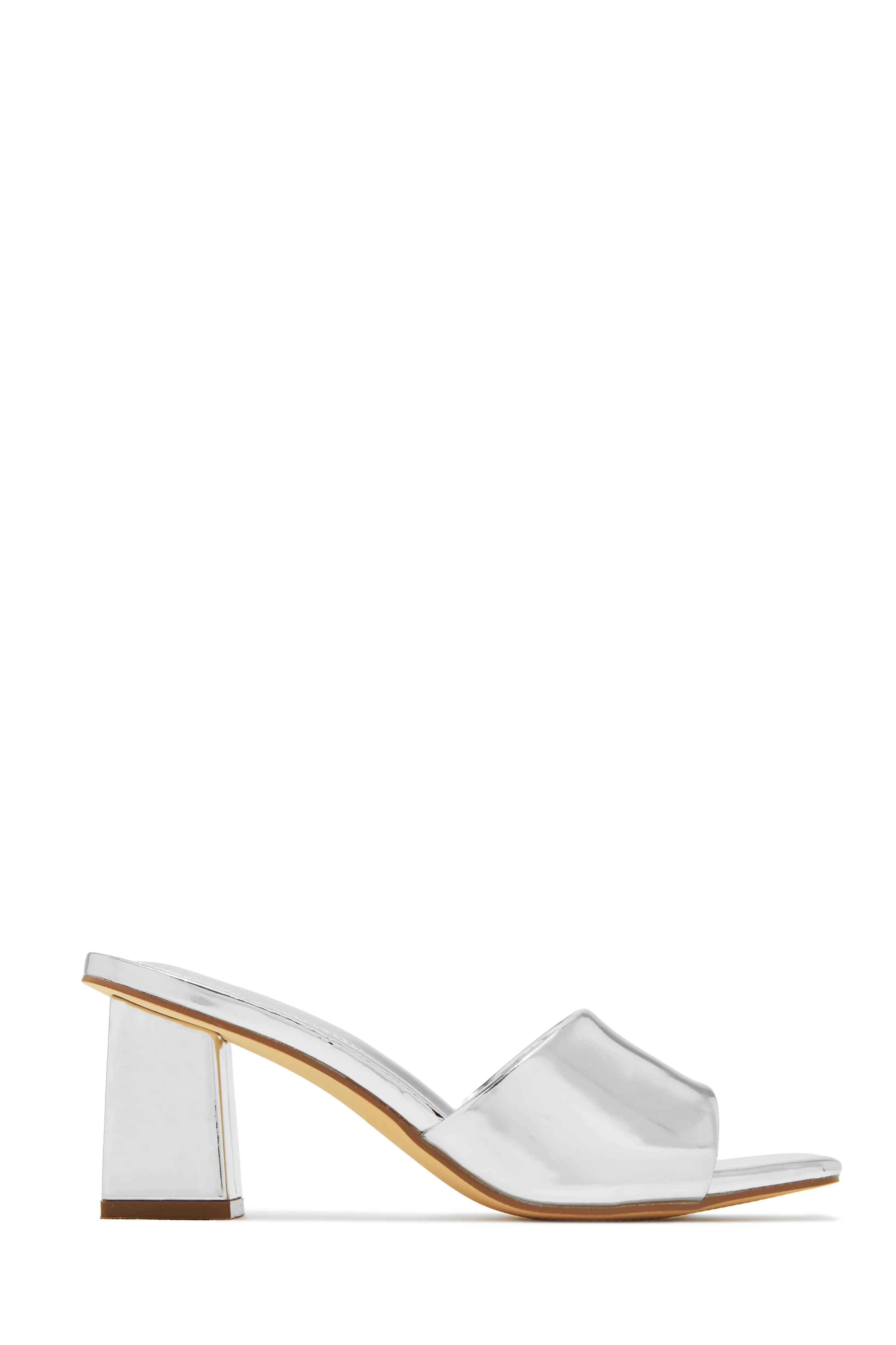 Valentine Block Heel Mules - Green