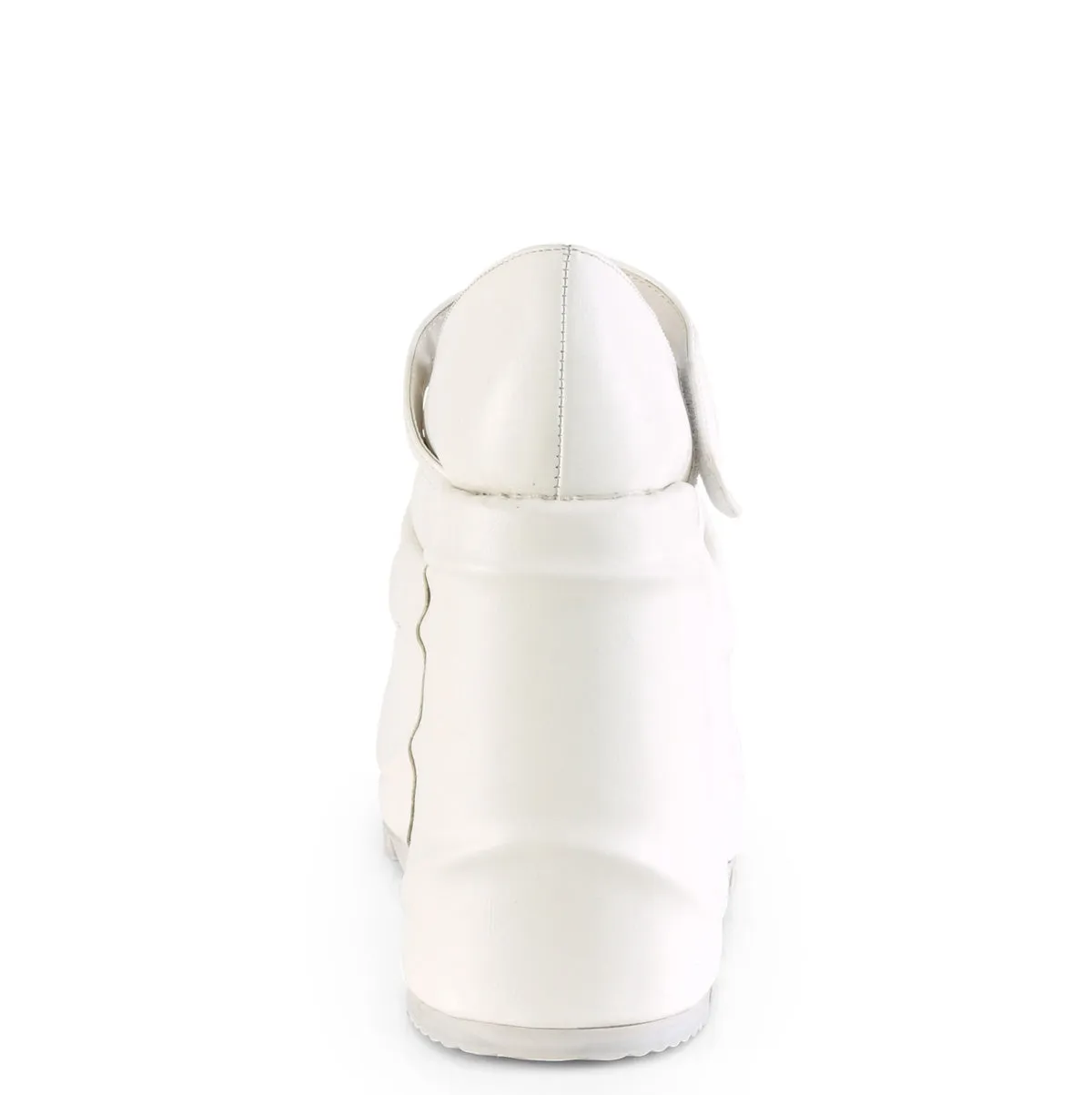 WAVE-32 DemoniaCult White Vegan Leather Sexy Women's Heels & Platform Shoes (Alternative Footwear)