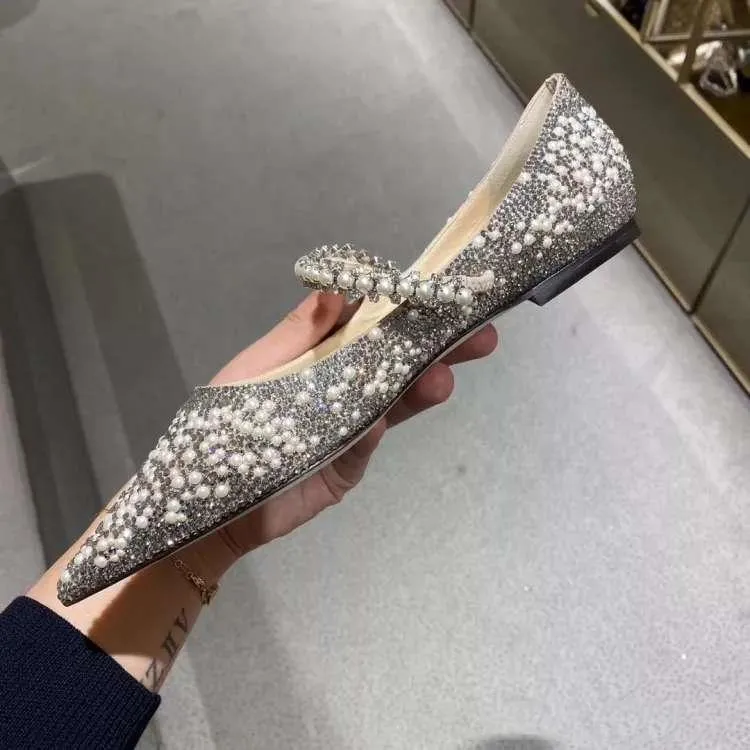 Wedding rhinestone pearls marry jane heels