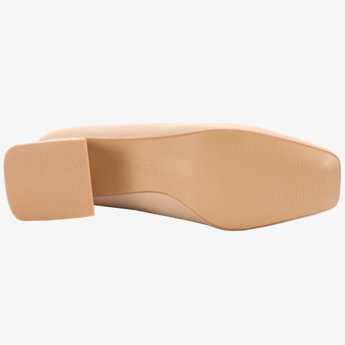 Women's "ARNA" Square Toe Block Heel Courts