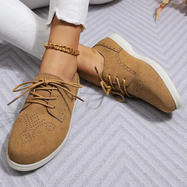 Women's Retro Carved Flat Strappy Casual Brogues 33440077S